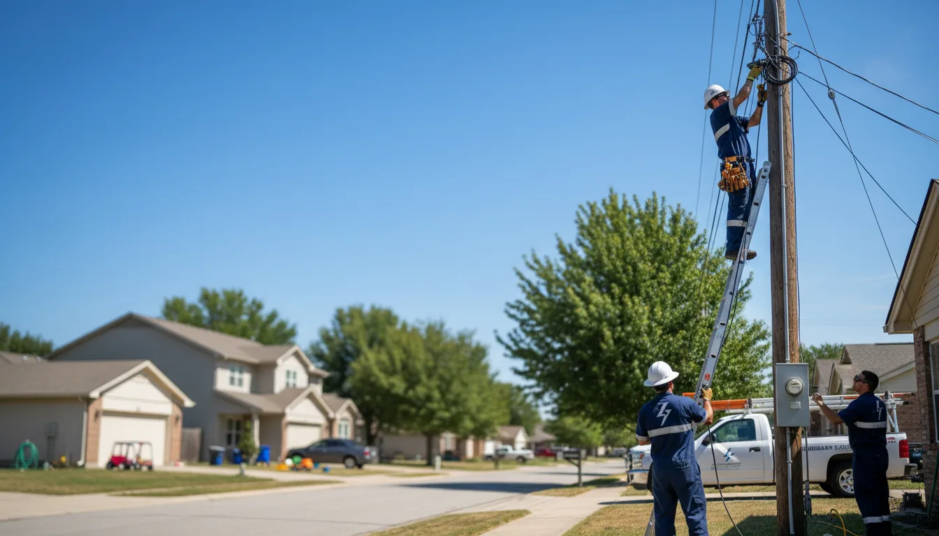 Residential electrician providing installation services in Wyatt, MO